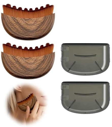 Massaggiatore per Drenaggio Linfatico del Viso,2PCS Spazzole a Secco per Drenaggio Linfatico Strumento Rassodante per Cura Pelle Viso per Scolpire,Mento e Mascella Delicata Esfoliazione e Luminosità