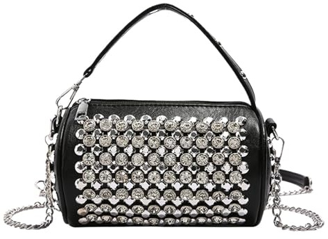 de tachuelas para niñas – 18 x 11 x 10 cm, pulsera punk de poliéster con