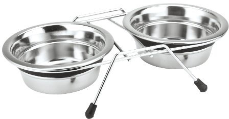 Nobby 79048 Double gamelle en acier inoxydable Silent Diner