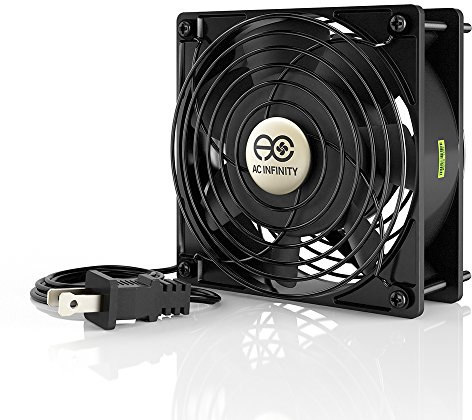 AC Infinity AXIAL 1238, Muffin Fan, 115V 120V AC 120mm x 38mm High Speed, for DIY Cooling Ventilation Exhaust Projects