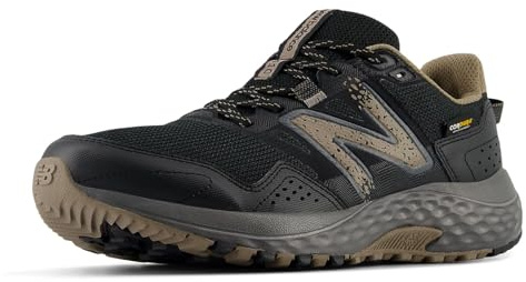 New Balance Men's 410 V8 Trail Running Shoe, Black/Magnet/Mushroom, 7 W