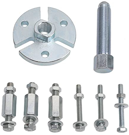 Tissting Polradabzieher Set, 3 Löcher Riemenscheiben Schwungrad Abzieher mit 6 Schrauben, Universeller Schwungradabzieher für Roller Schaltmoped