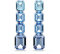 Swarovski Millenia Drop-Ohrhänger, Oktagon-Schliff, Farbverlauf, Blau, Rhodiniert