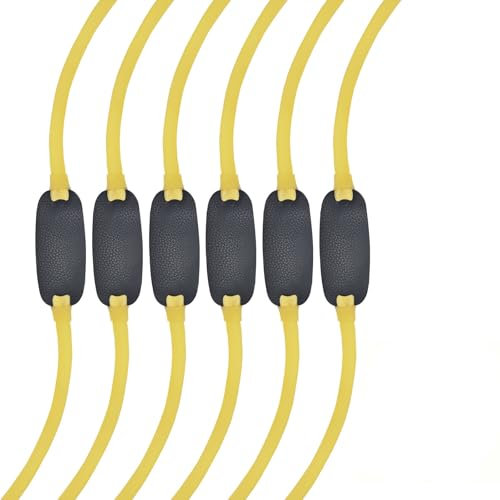 CYZBL 6 Pieces Slingshot Replacement Bands Group, Heavy Pull Traditional Elastic Latex Bands, Flexible Tubular Rubber Slingshot Flat Belts, Catapult Hunting Slingshot Latex Bands for Outdoor Hunting