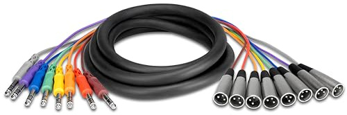 Hosa STX-804M Balanced Snake, 1/4 TRS to XLR3M, 13.1 Feet