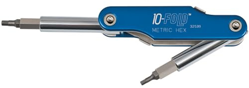 Klein Tools 32539 10-Fold Screwdriver/Nut Driver, Metric Hex