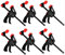 KAHEIGN 6 Pièces Pinces à Prise Rapide, 4 Pouces Cliquets à Barre à Cliquet Outils de Serrage à Une Main à Serrage Rapide Pour un Serrage Rapide et Facile du Bois