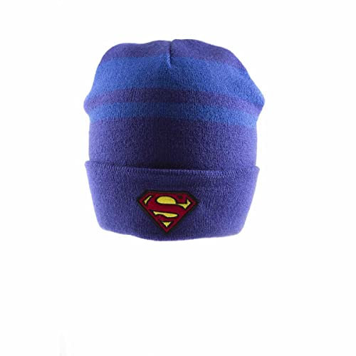 Superman - Mütze Beanie Logo, blau, One size