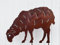 Gartenfigur Schaf grasend 37x52cm Gartenstecker Edelrost Gartendeko Wetterfest Rost Metall Rostfigur Schafbock Lamm Figur Tier