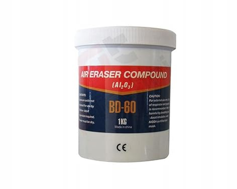 Arena de corindón para la mini pistola de chorro de arena, 1 kg