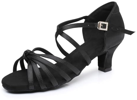 Rosefinch Zapatos de Baile Latino para Mujeres Salsa Tango Chacha Zapatos de Baile de salón de práctica