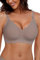 HORISUN Bra for Women, Non Wired Seamless Wireless Push Up Bras Comfortable Support Lift Full Coverage Bralettes Everyday Plus Size Bras Grey M