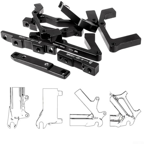 Staffa adattatore per pinza freno a disco in alluminio aeronautico per 140 160 180 203 mm (R203)