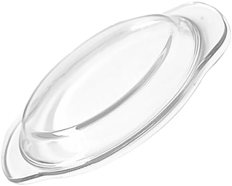 HOMSFOU Couvercle en verre pour micro-ondes résistant aux hautes températures pour protection contre les éclaboussures de nourriture, utilisation polyvalente, passe au micro-ondes et au four au