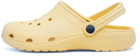 Shoe Zone - Womens Yellow Slip On EVA Clog - Size 6 UK - Yellow
