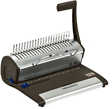 ProfiOffice Perforeuse Relieuse Bindestream M12+ – Relieuse à Anneaux Plastiques pour Formats DIN A4, Perfore 12 Feuilles & Relie jusqu'à 400 Feuilles, Machine de Reliure Robuste en Métal (79018)