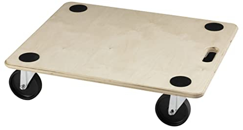 Dörner + Helmer Transporthilfe Atlas (Tragkraft 400 kg, Auflagefläche 600 x 495 mm, Möbelroller, Transportroller mit PP-Rollen) 290635