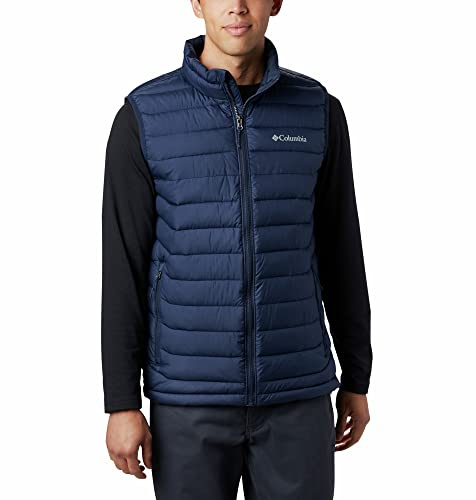 Columbia Powder Lite Vest Chaleco Acolchado, Collegiate Navy 031, L Hombre