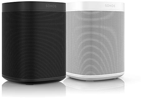 Sonos One Smart Speaker 2-Room Set, White/Black, Intelligent WiFi Speaker with Alexa Voice Control & AirPlay, Two Multiroom Speakers for Unlimited Music Streaming