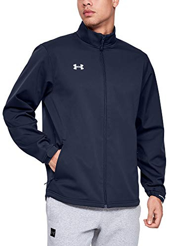 Under Armour Men's Hockey Softshell Jacket II, Midnight Navy (410)/White, X-Large