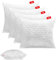 Oreiller Premium SOFTIMI Piqué Set de 4 oreillers 65x80 cm - Antiallergique - Anti-Acariens - Inodore Utilisable immédiatement - avec réglage de la dureté (Set de 4 oreillers 60x80 cm)