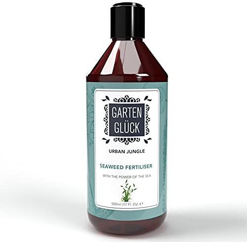 Garten Glück® Liquid Seaweed Fertiliser - 500ml - Seaweed Plant Food, Fertilizer for Plants - Made in DE
