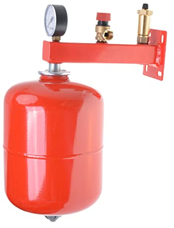 Aqbau® Set Membran Ausdehnungsgefäß 8 Liter für Heizung mit Sicherheitsgruppe Druckausgleichsbehälter Ausgleichsbehälter Weiss Druckbehälter Membran Für geschlossene Kreislauf