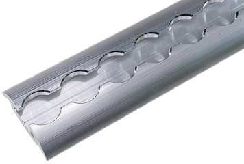 LOADCARE Binario per airline, semicircolare in alluminio non forato, 1 m, 1,5 m, 2 m, barra di ancoraggio per camper, auto, camion, rimorchi, stabile e di alta qualità (4, 1,5 m)