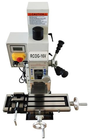 HQHAOTWU Benchtop Mini Milling Drilling Machine, Brushless Milling Drilling Machine, 110V, 600W, 50-2250rpm