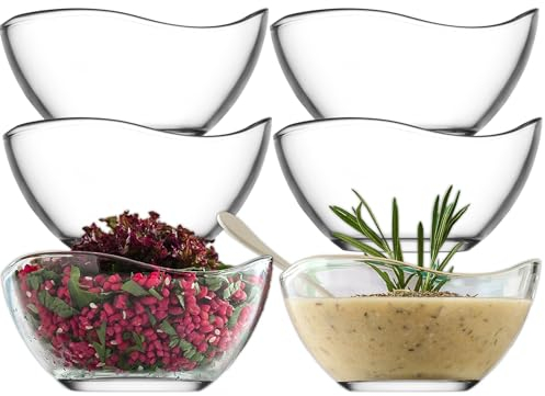 Dessertschalen Glas 6er-Set – 310 ml Bleifrei & Spülmaschinenfest Ideal für Pudding, Eis, Creme & Dessertvariationen