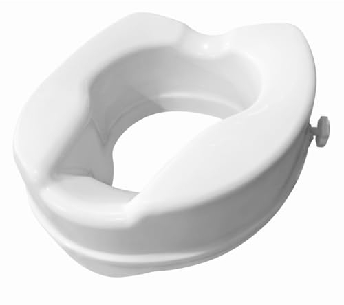 Elevador WC Adulto 10cm Con Cierres Extra de Seguridad | Tapa WC Universal Calidad Ortopedica | Fácil de Limpiar | Suplemento Hipoalergénico para Inodoro