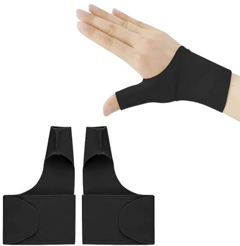 2 Stück Daumenbandage Rechts Links,Daumenbandage Links,Daumenorthese Rechts,Daumenschiene Rechts,Orthese Daumensattelgelenk Bandage,Sehnenscheidenentzündung Daumenschiene Links,Handgelenk Bandagen