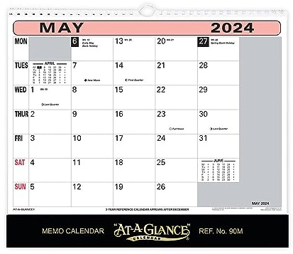 At-A-Glance Flipover Wall Calendar Month To View 2018 90M18
