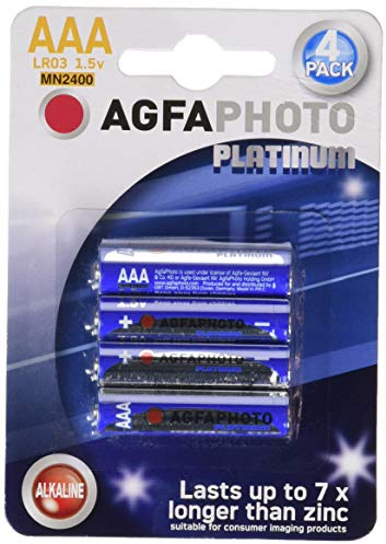 AgfaPhoto 59866, Pilas Alkaline Universal LR03/AAA,1.5v, Pack de 4