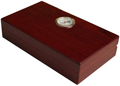 GERMANUS Tragbarer Reise Humidor in braun Humidor Brevier II