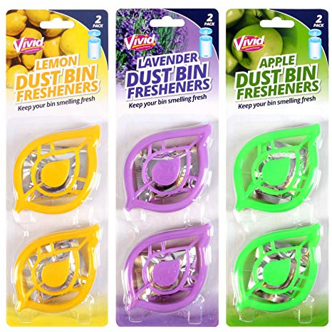 2X Bin Freshener Pods Self Adhesive Pedal Bin Lid (Random Fragrance) Lemon, Apple Or Lavender