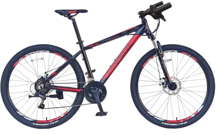 Cambreeze Unisex's Mountain Bike/Bicycles 27.5'' Wheel Lightweight Aluminium Frame 21 Speeds Shimano Disc Brake, Black 2