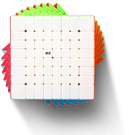 LiangCuber 8x8 Speed Cube Stickerless 70MM QY 8x8x8 Puzzle Cube Magic(2021 Version)