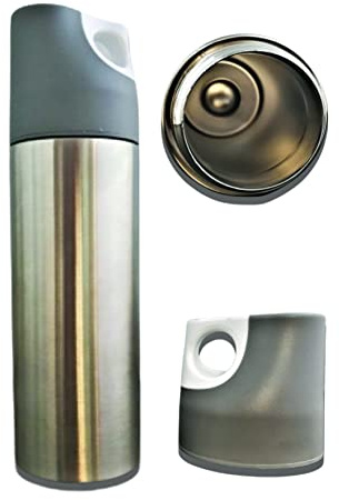 PARENZA. - Bottiglia termica in acciaio da 500 ml/Thermos a doppia parete - Bevande calde o fredde - Grande capacità