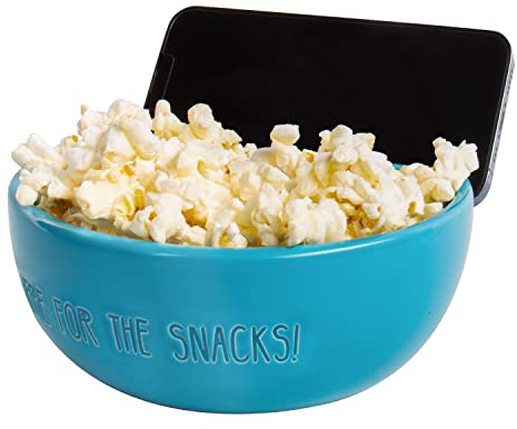 Fizz Creations Stream 'n Snack Bowl 2-in-1 Bowl & Phone Holder. Features Here for The Snacks Design.