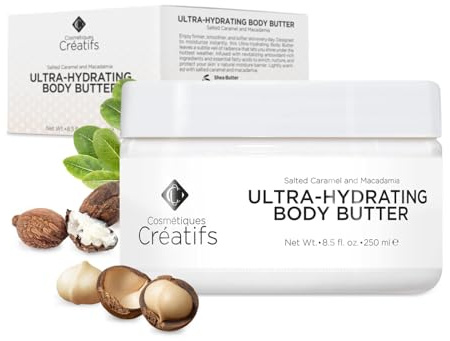 Cosmétiques Créatifs Ultra Moisturising Body Butter with Shea Butter 8.5ml Fragrance of Salty Caramel and Macadamia Deep