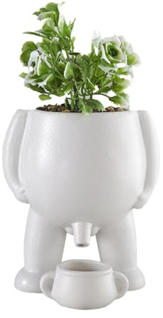 DONGKER Pot de Pisse en Céramique,Nouveauté en Céramique,Vase Amusant,Ornement de Pot Succulent pour Arbustes et Verdure Succulente