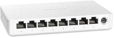 BrosTrend 8 Port 2.5Gb Ethernet Switch, Multi-Gigabit Unmanaged Network Switch for Gaming Office Home NAS PC, 2.5G Ethernet Splitter Hub Plug & Play, Fanless, Desktop Wall-Mount, Lifetime Protection