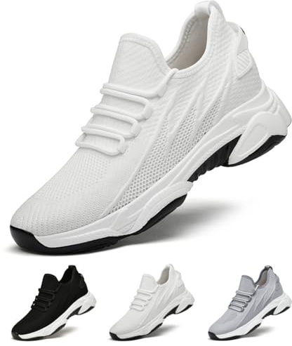 Elevate Shoes Zapatos ortopédicos transpirables para hombre, para correr, golf, tamaños más grandes, para caminar y zapatillas de entrenamiento, con aumento de 10/8/6 cm