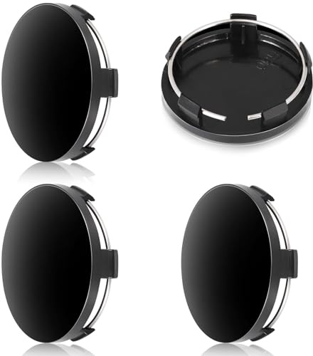 JYSNOW 4 Piezas Centrales para Llantas, Tapacubos, Tapas para Llantas 60mm, Tapa Central del Cubo, Tap de Ruedas Centrales, Universal Tapa Llanta, Adecuado para Varios Modelos de Automóviles