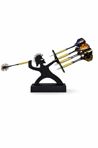 Dart Holder Stand - Spartan Warrior – 3D Printed Dart Storage Display for 9 Darts – Unique Man Cave & Games Room Gift