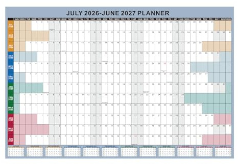 2026-2027 Wall Calendar - 24x36 Large Dry Erase Laminated Monthly Planner, July-June, Boho School Year Calendar for Teachers, Office, Home