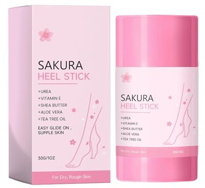 Hälbalsam Med Doft Av Växtextrakt Mild Och Snabbabsorberande | Balsamsticka för Spruckna Hällar Till Män, Kvinnor, Armbågar, Knän och Händer, Slät Look, Hemma, Resa, , Spa