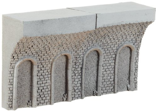 NOCH® Tunnel-Innenwand, gebogen, für realistischen Tunnelbau mit Hartschaum, 2 Stück je 10 cm für Spur H0