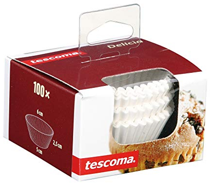 Tescoma 630630 Delicia Pirottini, Carta, Bianco, 6 cm, 100 Pezzi